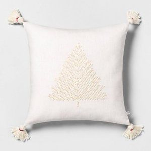 NWT Hearth & Hand Tree Tonal Cream Toss Pillow